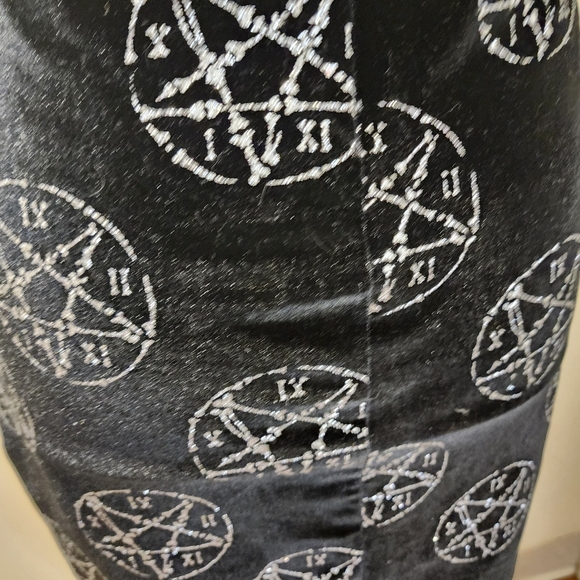 RAT BABY Black Velvet Sparkle Bodycon Mini Dress size S - Picture 5 of 15